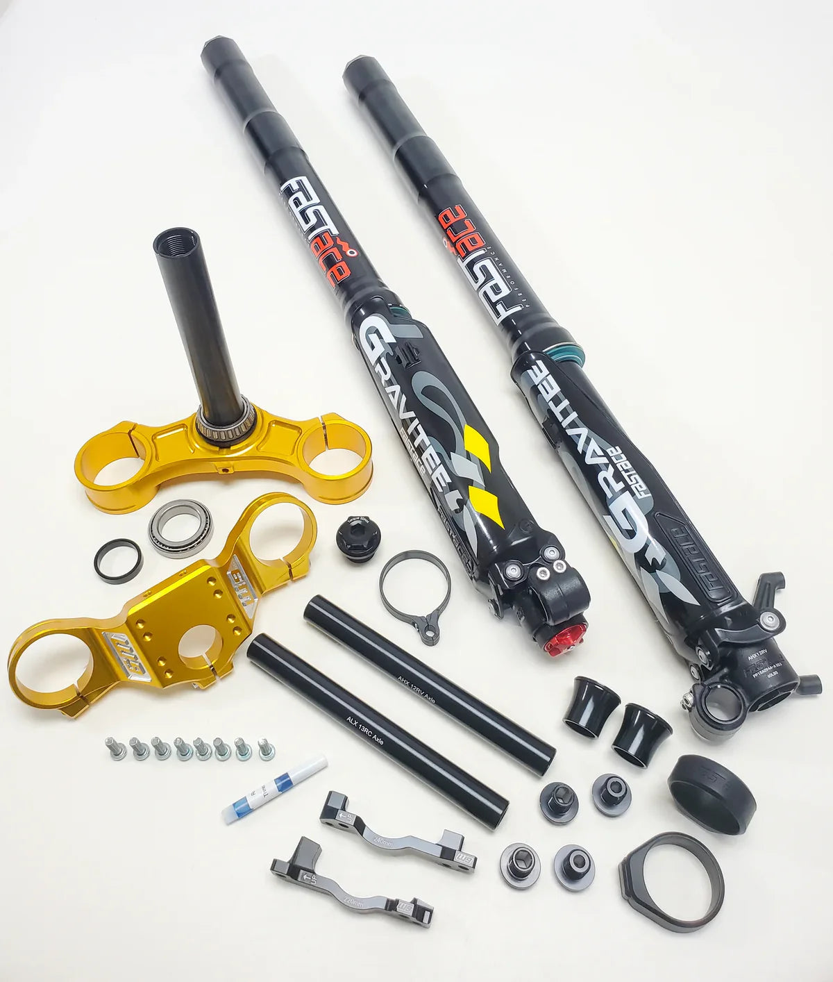 Warp9 FastAce Gravitee AHX12RV + Warp 9 Triple Clamps Suspension