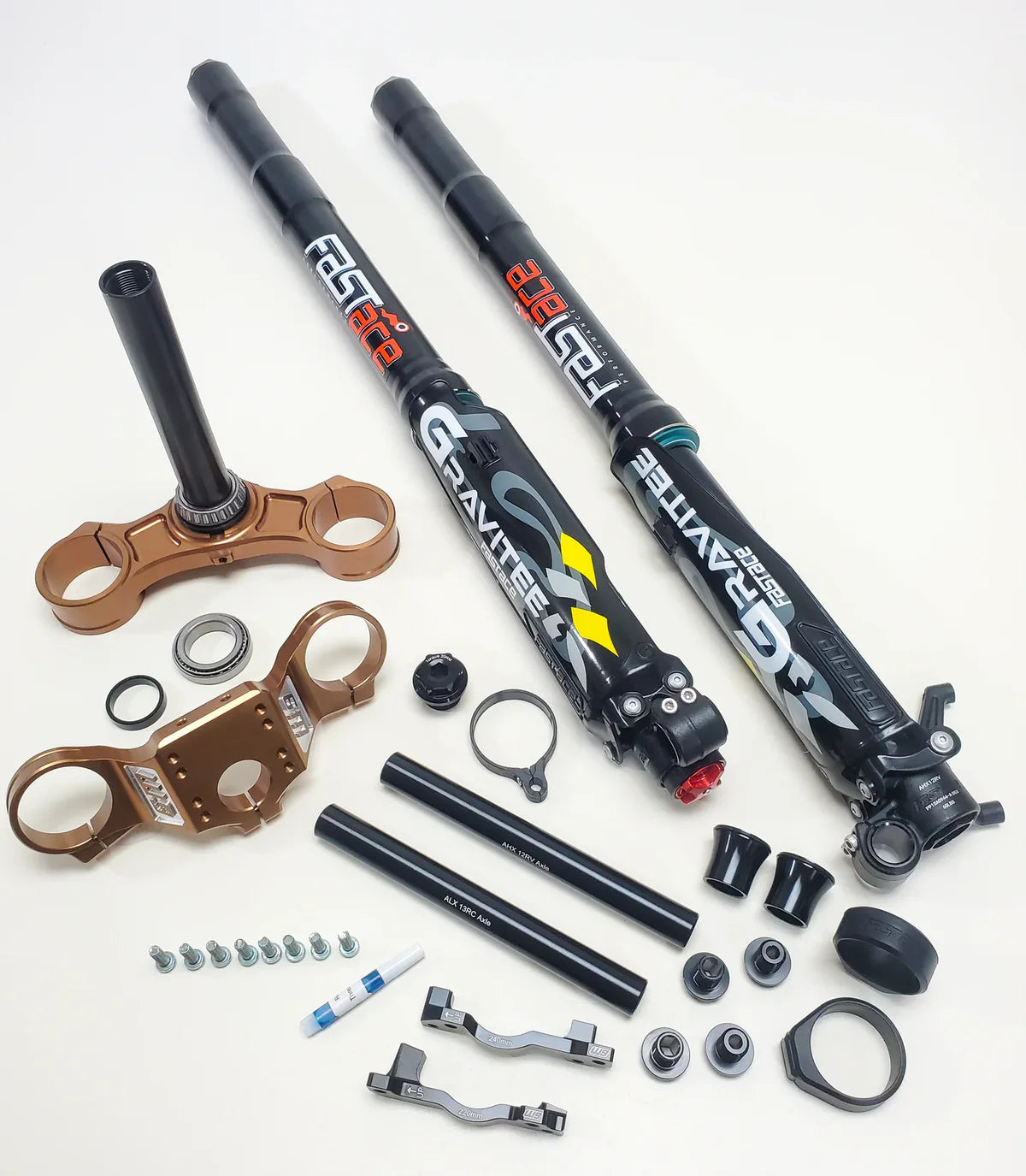 Warp9 FastAce Gravitee AHX12RV + Warp 9 Triple Clamps Suspension